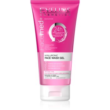 Eveline Cosmetics FaceMed+ gel de curatare 3 in 1 cu acid hialuronic - imagine 2